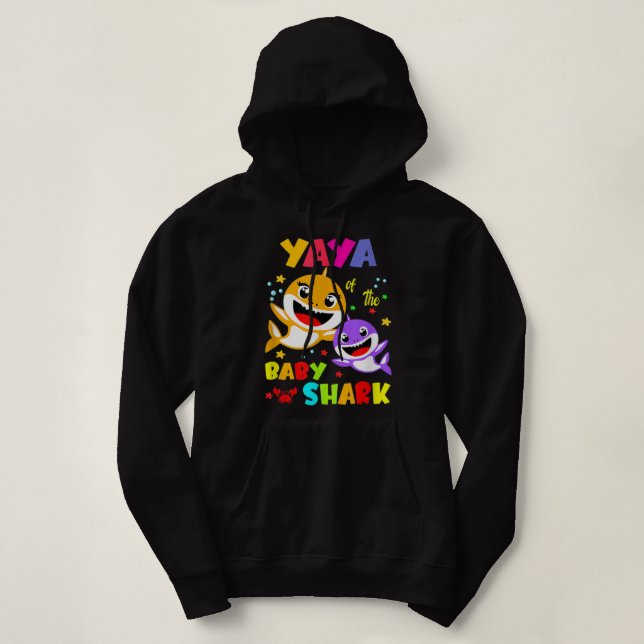 Camiseta Dia de as mães da Família Tuk Yaya Yaya Shark (Frente do Design)
