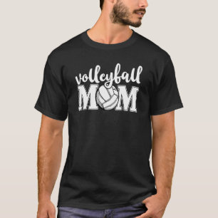 Camiseta Dia de as mães da Mãe de Voleibol Esportiva