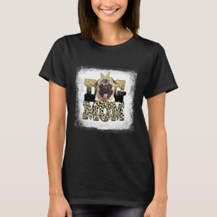 Camiseta Dia de as mães da Mãe do Pôr do Leopardo Ocidental
