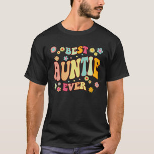 Camiseta Dia de as mães da melhor tia do mundo retrô
