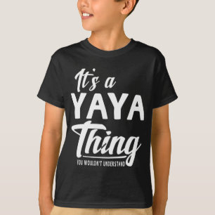 Camiseta Dia de as mães dá um Yaya de vovó