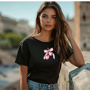 Camiseta Dia de as mães de baga rosa com aquarela