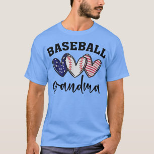 Camiseta Dia de as mães de Bandeira Americana do Beball Gra