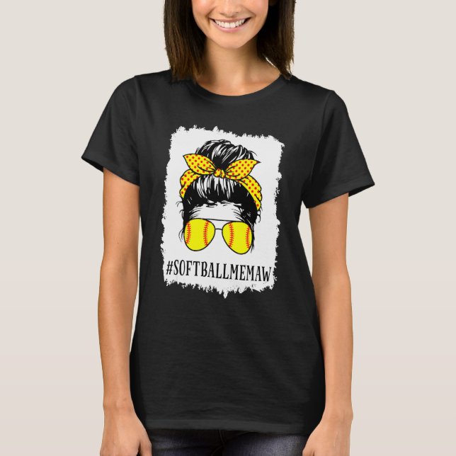 Camiseta Dia de as mães de Baseball Softball com Vida em Me (Frente)