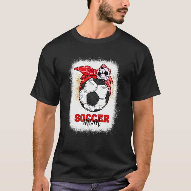 Camiseta Dia de as mães de bola 2022 Soccer Mãe (Frente)