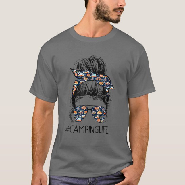 Camiseta Dia de as mães de Cabelo Maluco para Campos Famili (Frente)