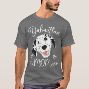 Camiseta Dia de as mães de Cachorro da Mãe Dalmaciana Pet D
