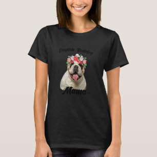 Camiseta Dia de as mães de Cachorro-Flor Cachorro Cachorro