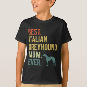 Camiseta Dia de as mães De "Greyhound Mãe De Cão" Italiano