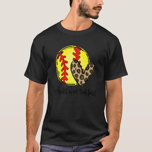 Camiseta Dia de as mães de Irmã Softball de Softball (Frente)