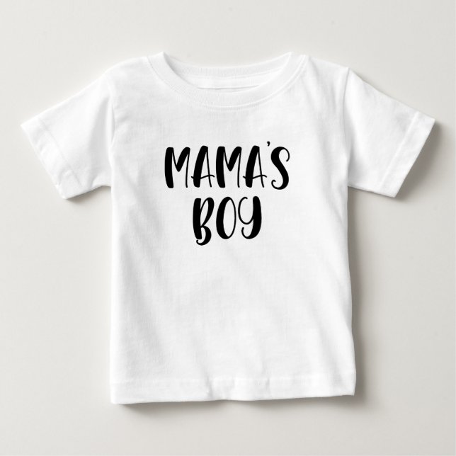 Camiseta Dia de as mães de Menino da Mamãe (Frente)