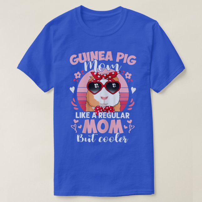 Camiseta Dia de as mães De Mulher - Guiné Porco Mãe Como Um (Frente do Design)