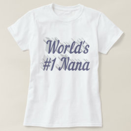 Camiseta Dia de as mães de texto da cinza Nana