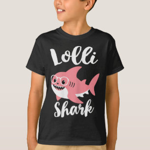 Camiseta Dia de as mães de Tubarão Lolli vovó Engraçado