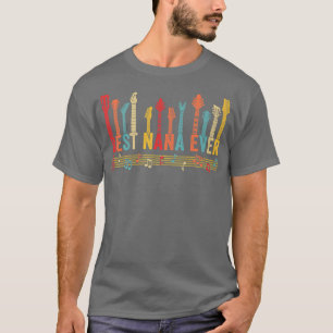 Camiseta Dia de as mães De Violão Da Melhor Mamãe De Nana N