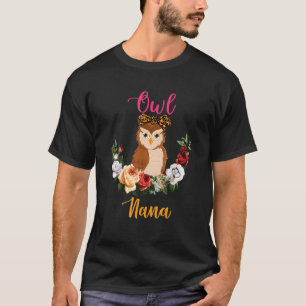 Camiseta Dia de as mães do Arco Tie Lover do Coruja Floral 