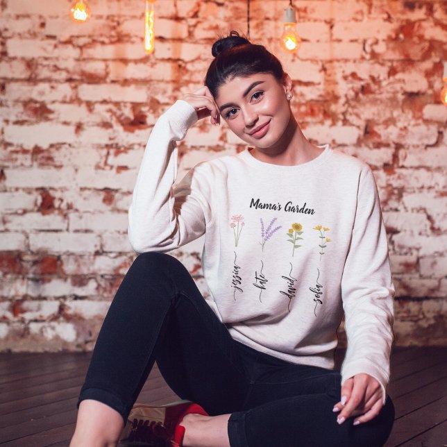 Camiseta Dia de as mães do nome das crianças personalizadas (Criador carregado)