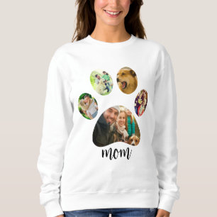 Camiseta Dia de as mães Dog Mãe   Colagem de Fotografias de