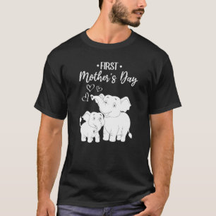 Camiseta Dia de as mães Elefante - Primeiro Dia de as mães