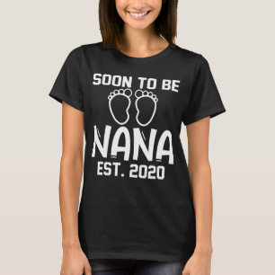 Camiseta Dia de as mães Em Breve Ser Nana Avó