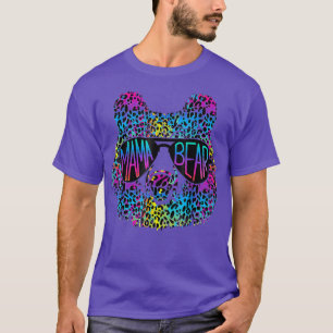 Camiseta Dia de as mães Engraçado LGBT-Arco-Íris Leopard Ma