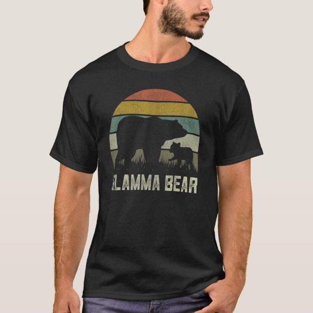 Camiseta Dia de as mães Engraçado Vovó Cub Crianças Glamma  (Frente)