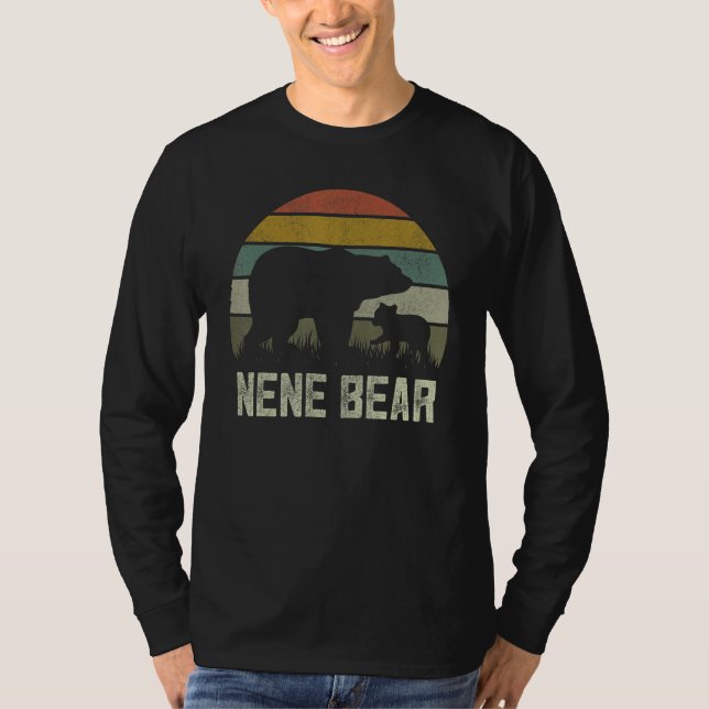Camiseta Dia de as mães Engraçado Vovó Cub Kids Nene Bear (Frente)