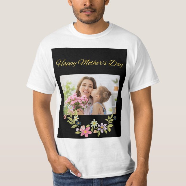 Camiseta Dia de as mães Feliz (Frente)