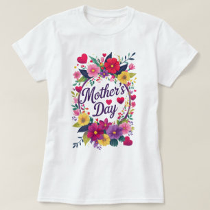 Camiseta Dia de as mães Feliz