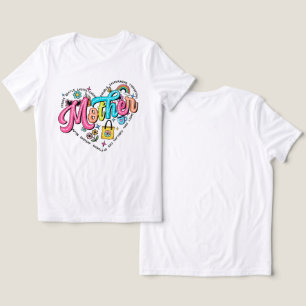 Camiseta Dia de as mães Feliz de Esmeril de Cor Bonita