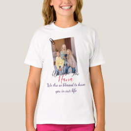 Camiseta Dia de as mães feliz, nana, foto simples da vovó