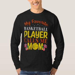 Camiseta Dia de as mães feminino Citação de Basquete Legal 