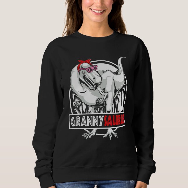 Camiseta Dia de as mães Grannysaurus Rex Dinossaur (Frente)