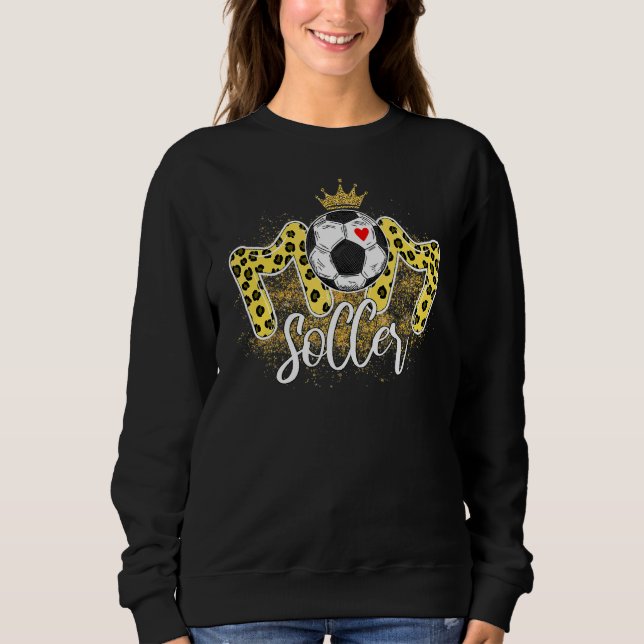 Camiseta Dia de as mães Leopard 2022 Soccer Mãe B (Frente)