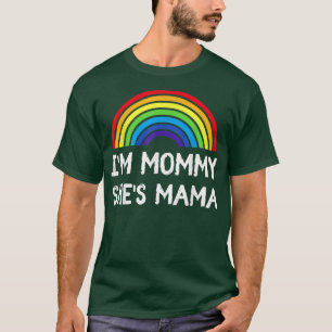 Camiseta Dia de as mães LGBT Lésbica 2 Mães Gay 