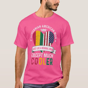Camiseta Dia de as mães Mãe Americana Lituânia