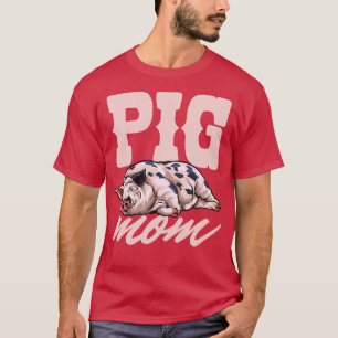 Camiseta Dia de as mães Mãe de Porco