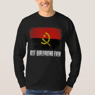 Camiseta Dia de as mães Melhor Namorada Angol Incomodado