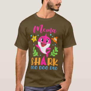 Camiseta Dia de as mães Mema Shark Mema Shark Lover Família