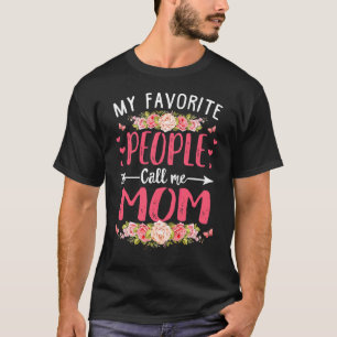 Camiseta Dia de as mães Meu Pessoas Favorito Me Chame De Fl