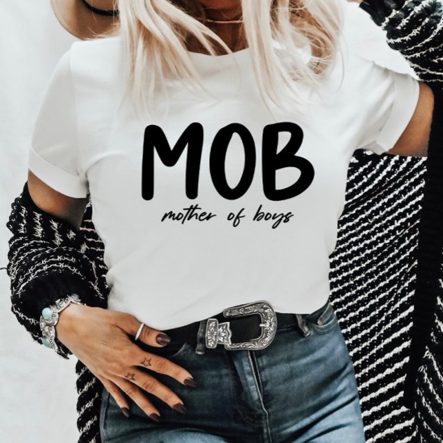 Camiseta DIA DE AS MÃES mínimo da Mãe dos Meninos (Criador carregado)