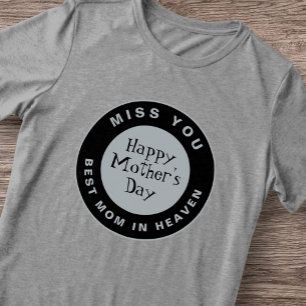 Camiseta Dia de as mães Miss You Heaven Vintage Retro Gift