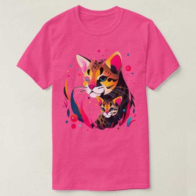 Camiseta Dia de as mães Ocelot (Frente do Design)