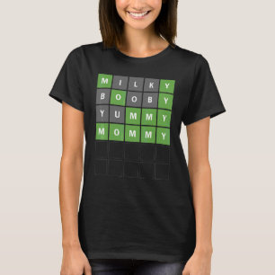 Camiseta Dia de as mães Palavra Adivinhando Jogo Mãe De Tod
