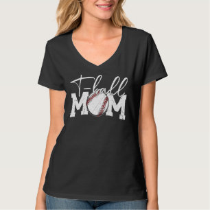 Camiseta Dia de as mães Para Homens Miúdos Bola Mãe Teeball