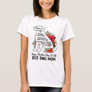 Camiseta Dia de as mães Para O Melhor Cão Mãe Dia de as mãe