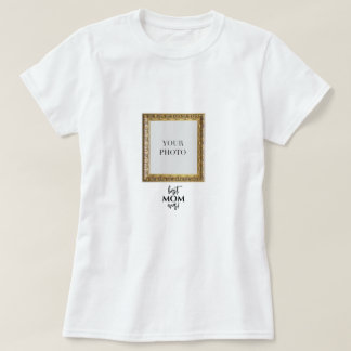 Camiseta Dia de as mães Personalizado de Quadro de Imagem