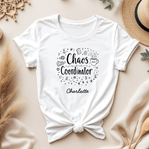 Camiseta Dia de as mães Personalizado Engraçado Coordenador