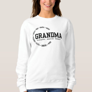 Camiseta Dia de as mães Personalizado GRANDMA Nana Mimi Gig