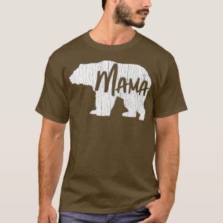 Camiseta Dia de as mães Presente Mamãe Ursa Mãe Mulher Vint